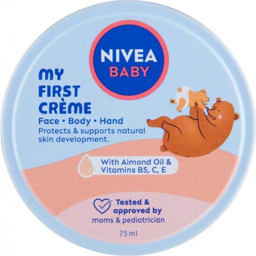 Nivea Baby kr�m na tv��,t�lo a zade�ek 75 ml Nivea Baby kr�m na tv��,t�lo a zade�ek 75 ml